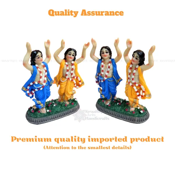 Multicolor_Lightweight_Gaur_Nitai_Marble_Statue_|_15_cm