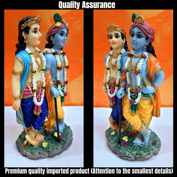 Multicolor_Waterproof_Lightweight_Marble_Krishna_Balram_Statue_|_Size_Medium