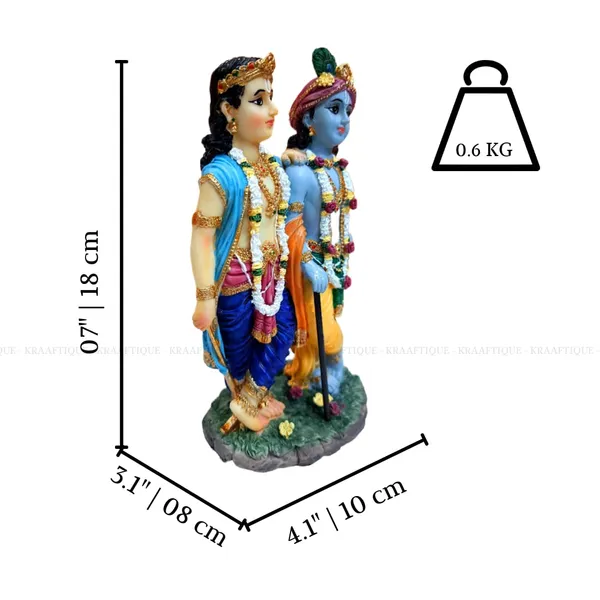 Multicolor_Waterproof_Lightweight_Marble_Krishna_Balram_Statue_|_Size_Medium