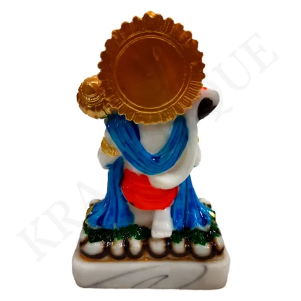 Multicolor_Handmade_Marble_Hanuman_Ji_Statue_|_10_X_6_X_4_Cm