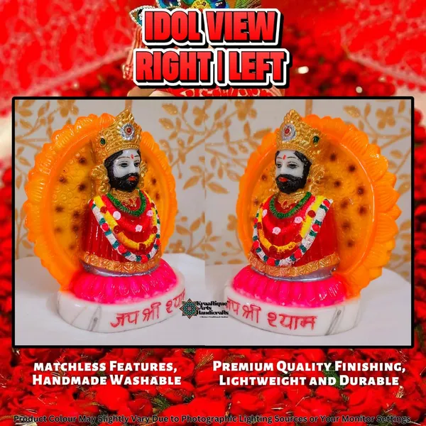 Multicolor_Religious_Marble_Khatu_Shyam_Ji_Statue_|_6_Inch
