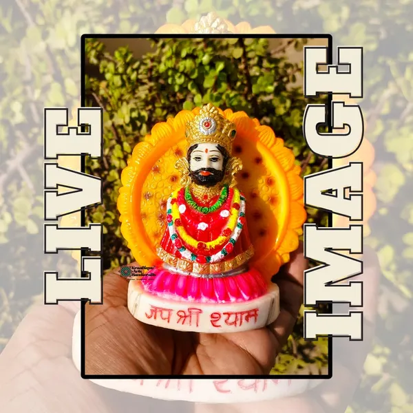 Multicolor_Religious_Marble_Khatu_Shyam_Ji_Statue_|_6_Inch