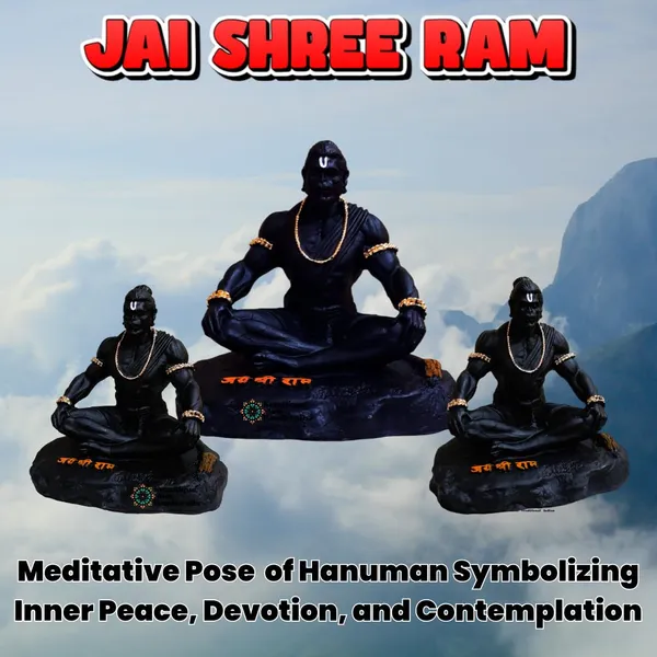 Black_Lightweight_Handcraft_Religious_Marble_Hanuman_Statue_|_10_X_8_X_10_Cm