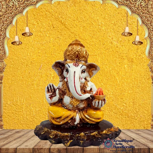 Antique_Waterproof_Handcrafted_Divine_Lord_Ganesh_Marble_Statue_|_6_X_4_X_7_Cm