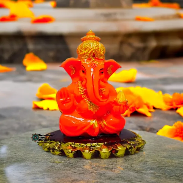 Orange_Ashirwad_Ganesh_Showpiece_Statue_|_3_Inch