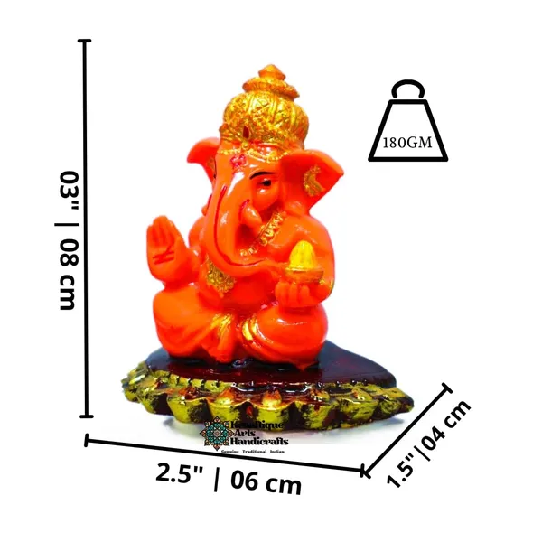 Orange_Ashirwad_Ganesh_Showpiece_Statue_|_3_Inch
