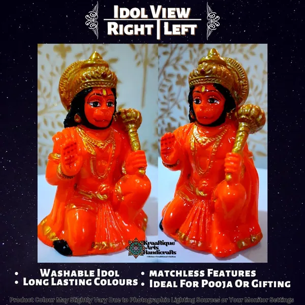 Multicolor_Premium_Quality_Marble_Crafted_Hanuman_Statue_|_Size_Small