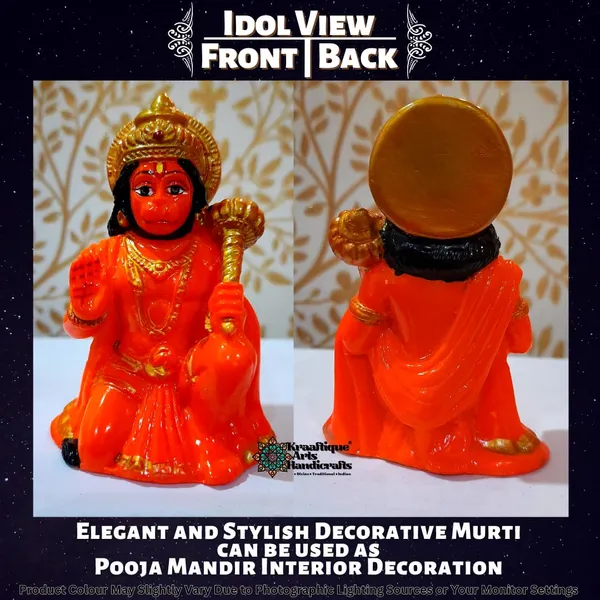 Multicolor_Premium_Quality_Marble_Crafted_Hanuman_Statue_|_Size_Small