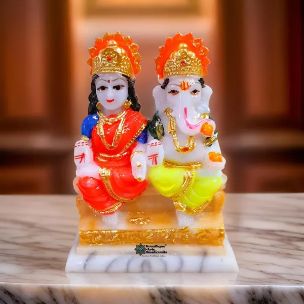 Multicolor_Premium_Design_Lightweight_Laxmi_Ganesh_Statue