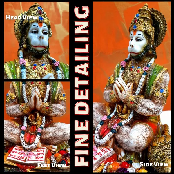Multicolor_Lightweight_Washable_Polyresin_Marble_Lord_Hanuman_Statue_|_16_X_13_X_20_Cm
