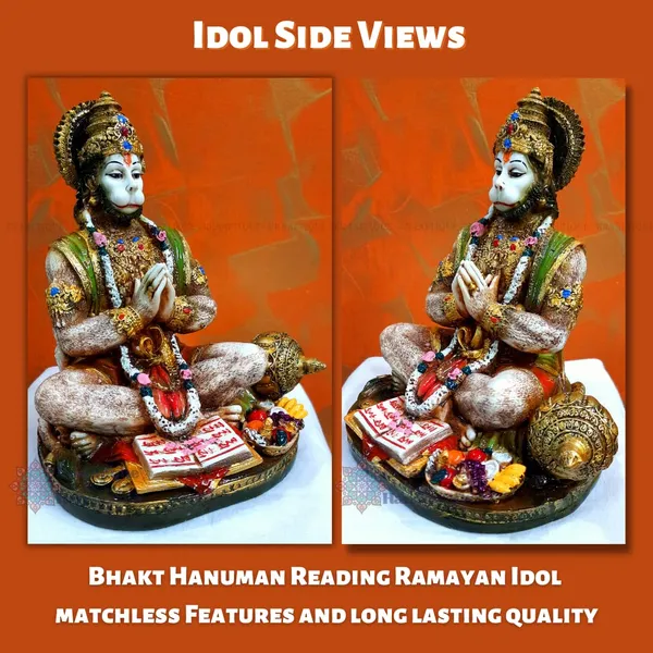 Multicolor_Lightweight_Washable_Polyresin_Marble_Lord_Hanuman_Statue_|_16_X_13_X_20_Cm