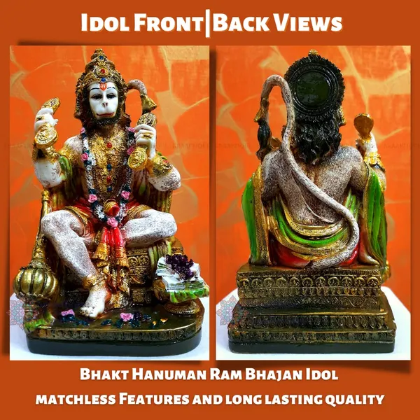 Multicolor_Bhajan_Kirtan_Hanuman_Bajrang_Bali_Murti_Statue_(22_CM)