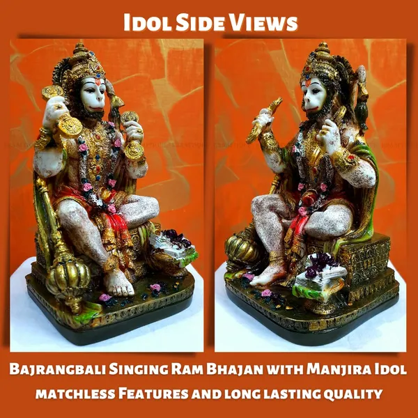 Multicolor_Bhajan_Kirtan_Hanuman_Bajrang_Bali_Murti_Statue_(22_CM)