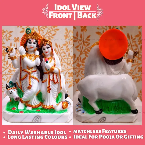 White_Gold_Handmade_Lightweight_Marble_Radha_Krishna_Statue_|_4_X_10_X_19_Cm
