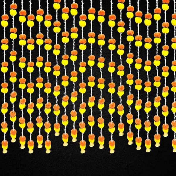 Yellow_&_Mango_Artificial_Marigold_Garland_Pack_Of_5