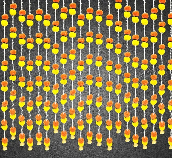 Yellow_&_Mango_Artificial_Marigold_Garland_Pack_Of_5