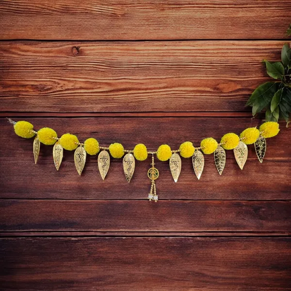 Yellow_Decorative_Handcrafted_Bandanwar