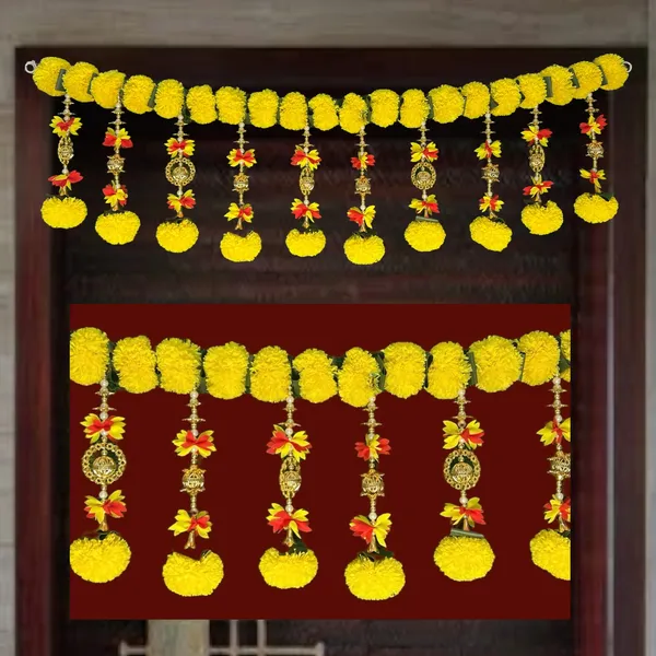 Yellow_Decorative_Handcrafted_Bandanwar