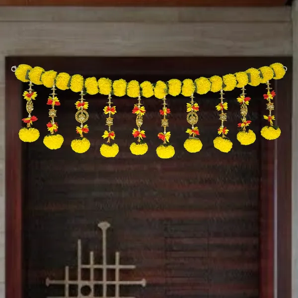 Yellow_Decorative_Handcrafted_Bandanwar