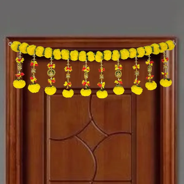 Yellow_Decorative_Handcrafted_Bandanwar