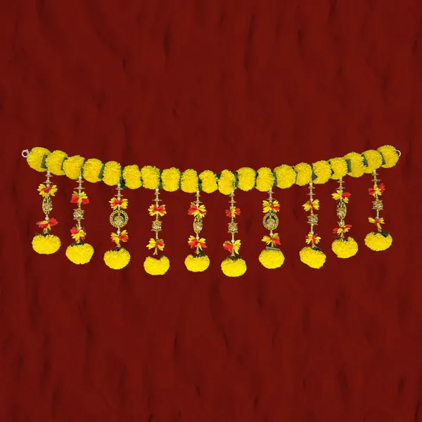 Yellow_Decorative_Handcrafted_Bandanwar