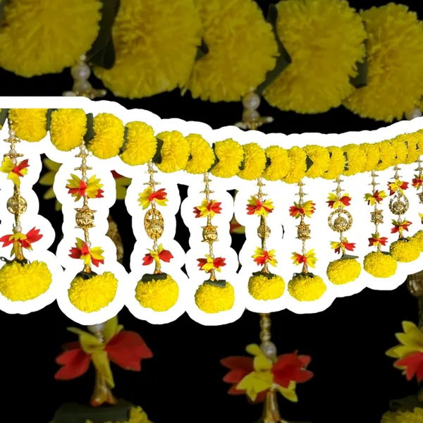 Yellow_Decorative_Handcrafted_Bandanwar