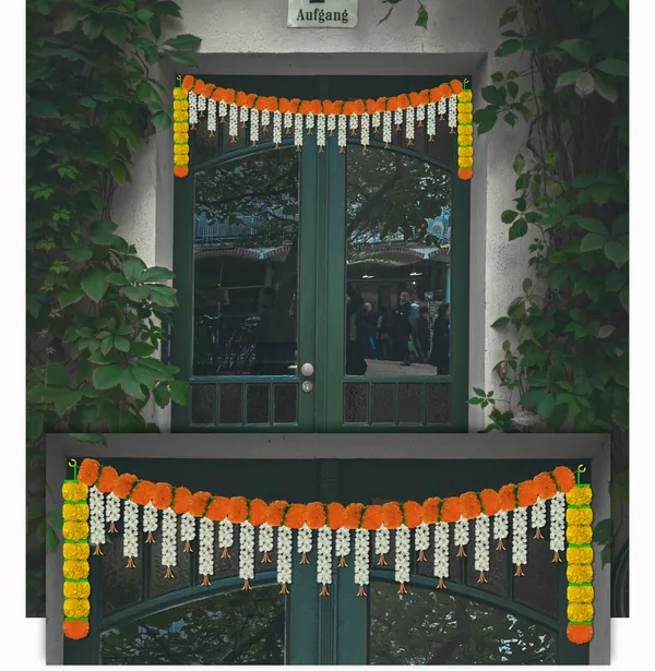 Yellow_&_Orange_Artificial_Marigold_Bandanwar