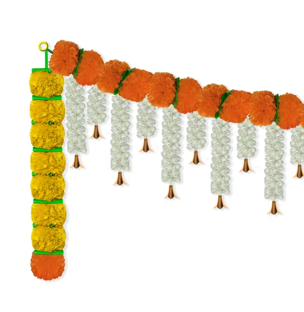 Yellow_&_Orange_Artificial_Marigold_Bandanwar