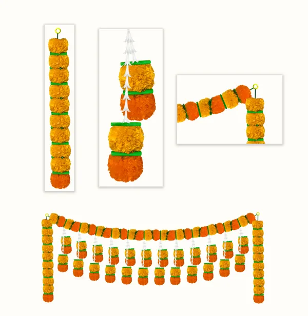 Yellow_&_Orange_Artificial_Marigold_Bandanwar