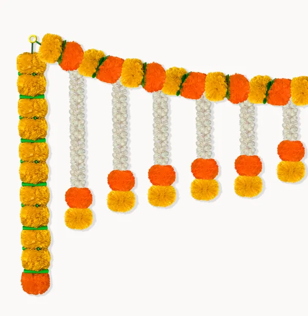 Yellow_&_Orange_Artificial_Marigold_Bandanwar
