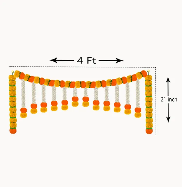 Yellow_&_Orange_Artificial_Marigold_Bandanwar