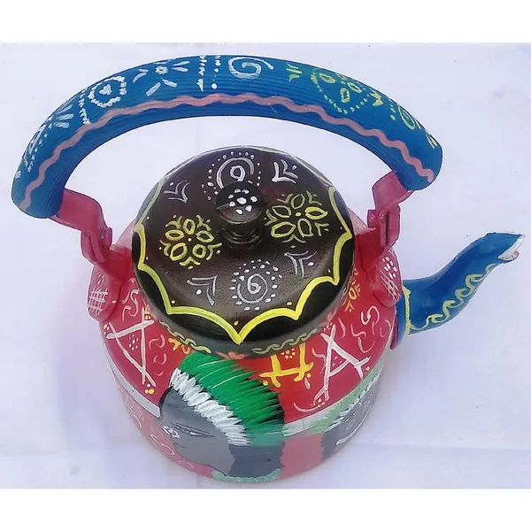 Multicolour_Traditional_Design_Hand_Painted_Tea_Kettle_Pot