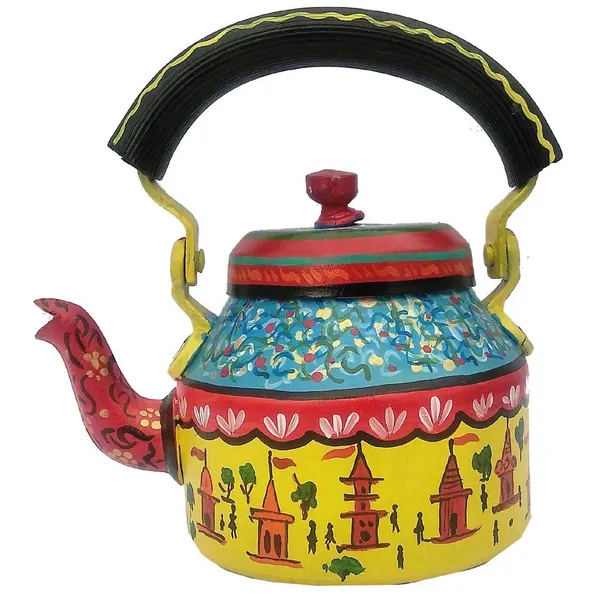 Multicolour_Traditional_Design_Hand_Painted_Tea_Kettle_Pot