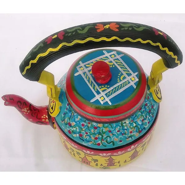 Multicolour_Traditional_Design_Hand_Painted_Tea_Kettle_Pot