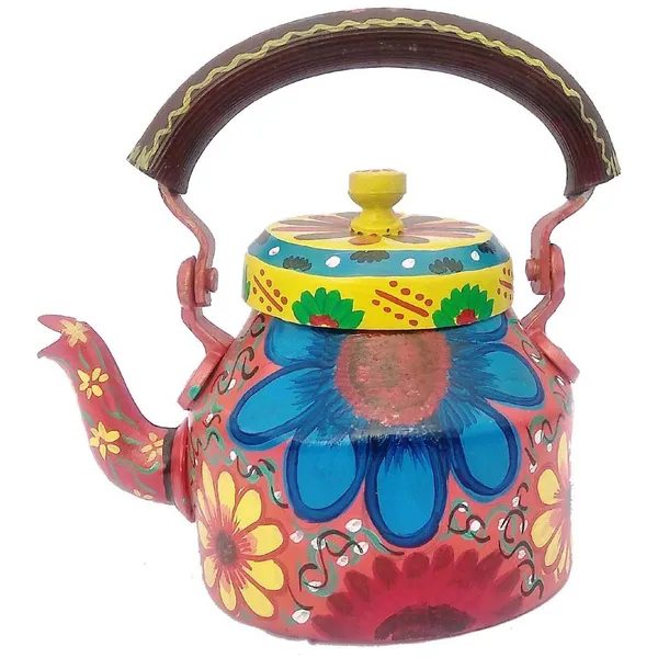 Multicolour_Traditional_Design_Hand_Painted_Tea_Kettle_Pot