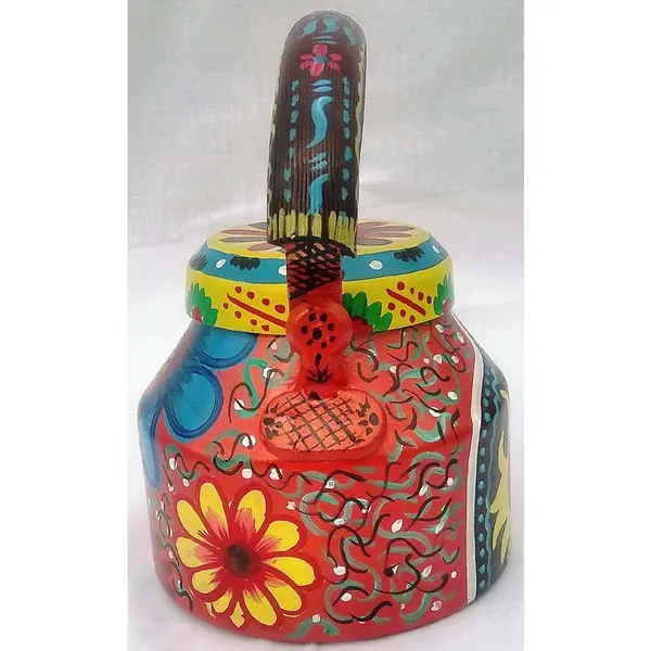 Multicolour_Traditional_Design_Hand_Painted_Tea_Kettle_Pot