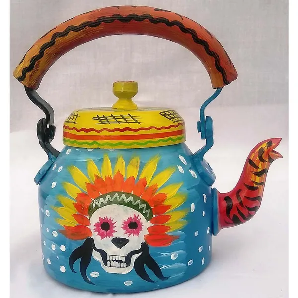 Multicolour_Traditional_Design_Hand_Painted_Tea_Kettle_Pot