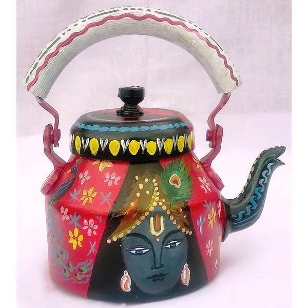 Multicolour_Traditional_Design_Hand_Painted_Tea_Kettle_Pot