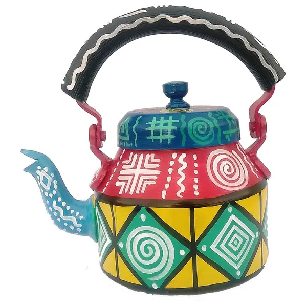 Multicolour_Traditional_Design_Hand_Painted_Tea_Kettle_Pot