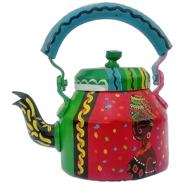 Multicolour_Traditional_Design_Hand_Painted_Tea_Kettle_Pot