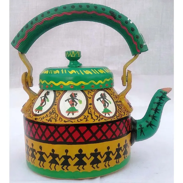 Multicolour_Traditional_Design_Hand_Painted_Tea_Kettle_Pot