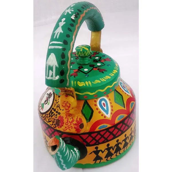 Multicolour_Traditional_Design_Hand_Painted_Tea_Kettle_Pot