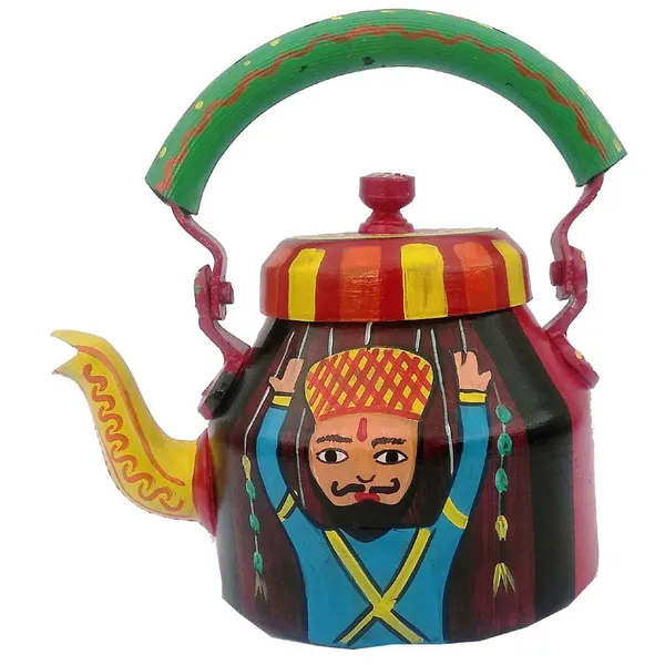 Multicolour_Traditional_Design_Hand_Painted_Tea_Kettle_Pot
