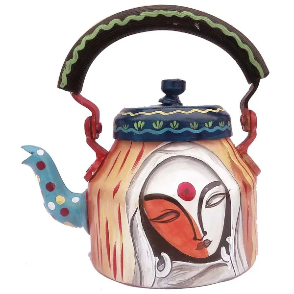 Multicolour_Traditional_Design_Hand_Painted_Tea_Kettle_Pot