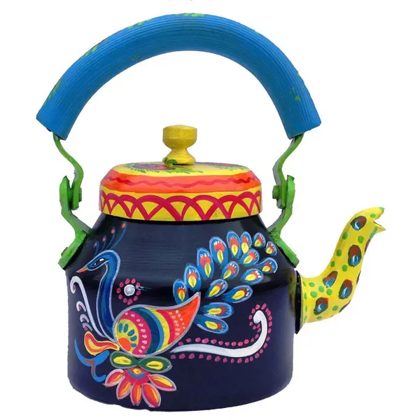 Multicolour_Traditional_Design_Hand_Painted_Tea_Kettle_Pot