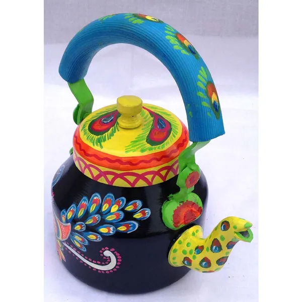 Multicolour_Traditional_Design_Hand_Painted_Tea_Kettle_Pot