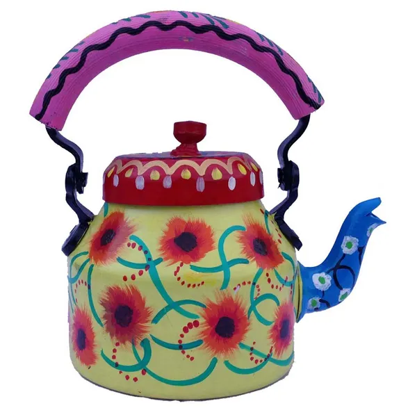 Multicolour_Traditional_Design_Hand_Painted_Tea_Kettle_Pot