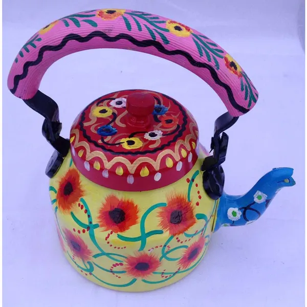 Multicolour_Traditional_Design_Hand_Painted_Tea_Kettle_Pot