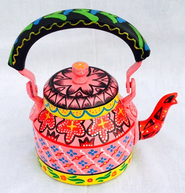 Multicolour_Traditional_Design_Hand_Painted_Tea_Kettle_Pot