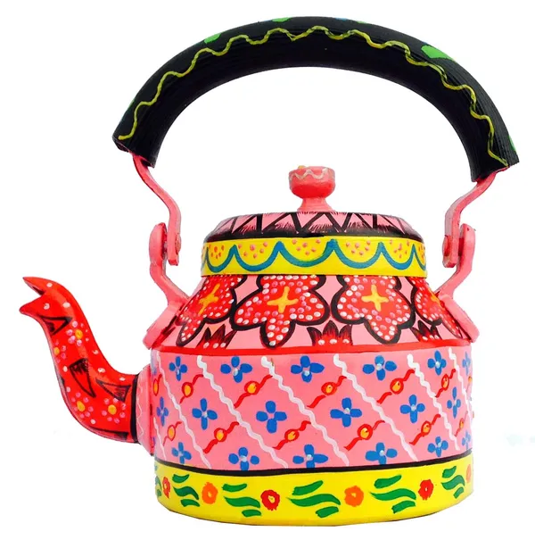Multicolour_Traditional_Design_Hand_Painted_Tea_Kettle_Pot
